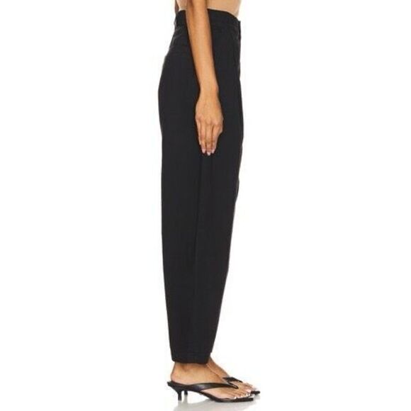 Agolde Women's Black Balloon Pleated High Rise Danika Chino Pants Size 30 NWOT - Picture 4 of 11